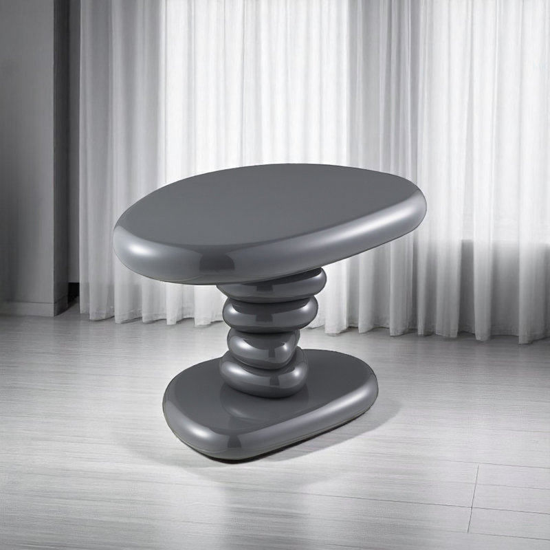 Charlene Gray High Gloss End Table