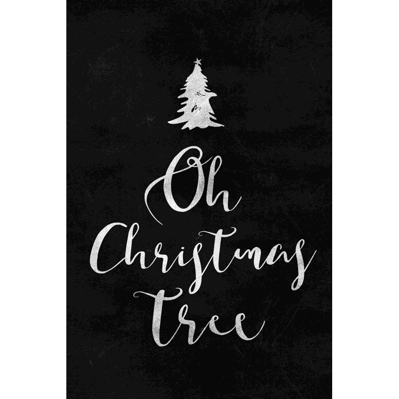 Oh Xmas Tree Craie, H 18 po x l 12 po