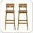 Set Of 2 Bar Stool Sturdy Durable Stylish Practical Versatile Functional Compact