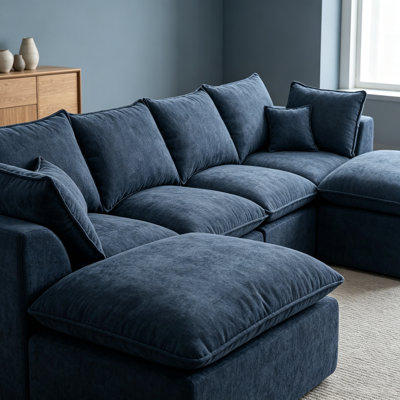 Canapé modulaire en U BLue Cloud