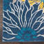 Tapis bleu / jaune Lahoma-352079795
