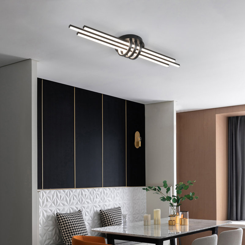 Lediana 3-Light LED Flush Mount, 13cm H x 100cm W x 22cm D