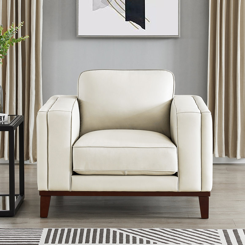 Chaise en cuir Warner