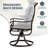 53" Rectangular Patio Dining Set 6 Swivel & Rock Outdoor Chair Set with Table-506585698