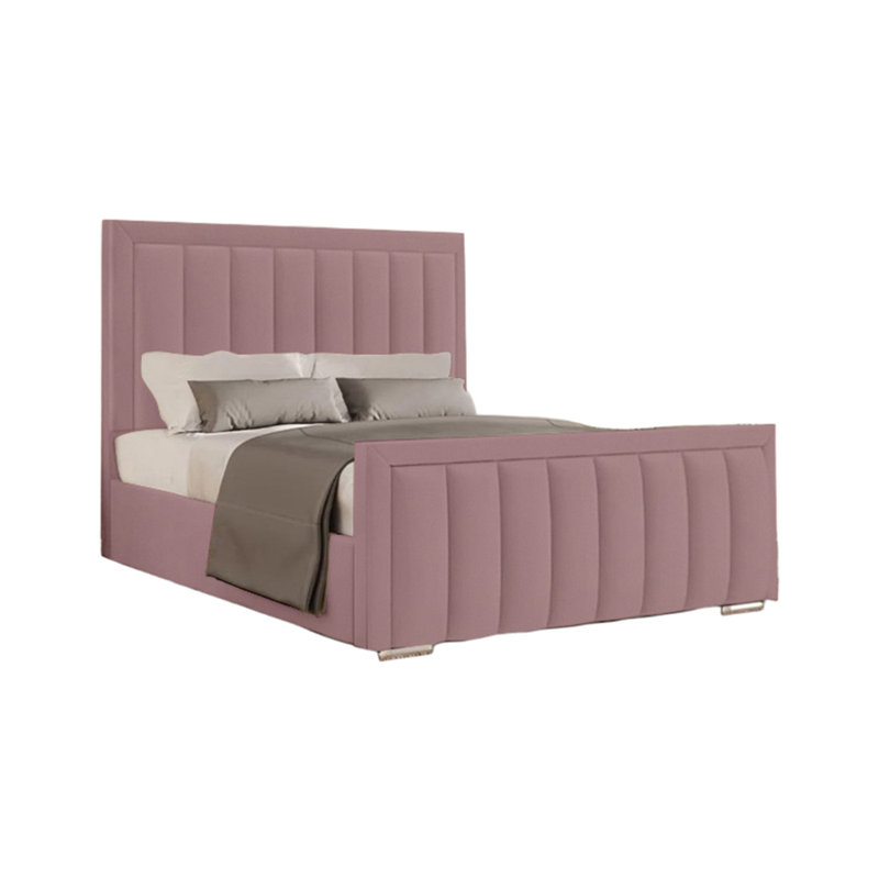 Yatton Upholstered Bed, Single (3'), Lilac