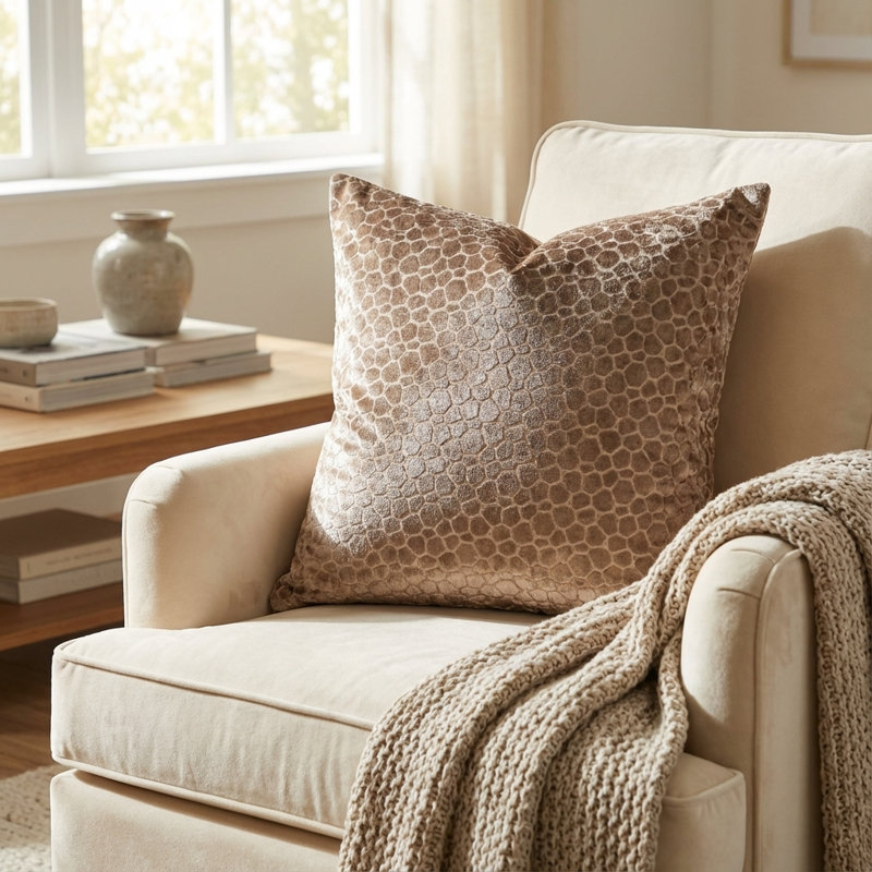 Oreiller luxueux, 12 po x 25 po, Coussin lombaire