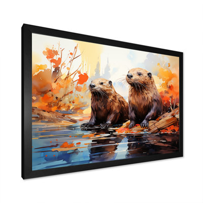 Portrait of Beavers Habitat sur toile