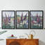 FLORAL Series DCXLI  -Custom Framed  Wrapped Gallery Canvas - 3 Pieces-1402441614-1402441608
