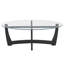Table basse 48 po ovale en verre (table incluse seulement)