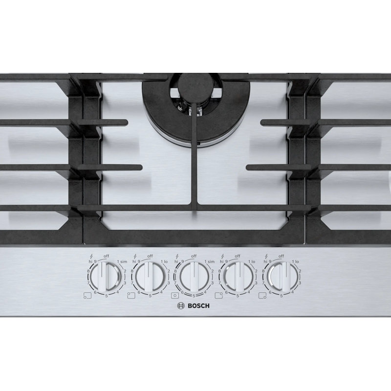 800 Series,36' Gas Cooktop,5 Burner,SS