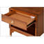 Table de chevet de style moderne Mid-Century avec tiroir à queue d'aronde anglaise, port USB et pieds dorés pour un rangement élégant-1235824241