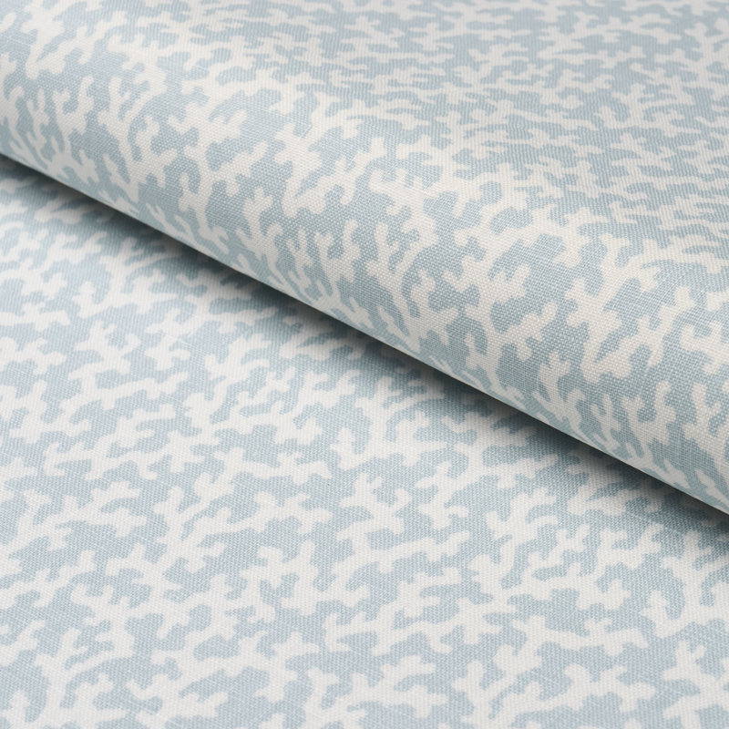 Schumacher X Veere Grenney Folly Fabric, Sky