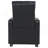 Black Upholstered Push-Back Recliner