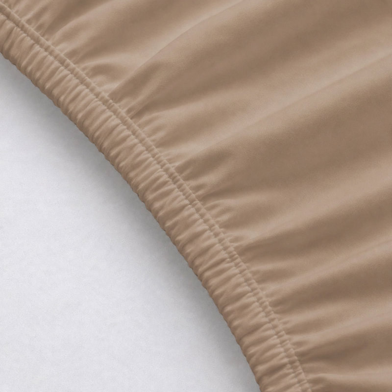 6-Piece Premium Deep Pockets Microfiber Sheet Set, Full, Light Khakhi