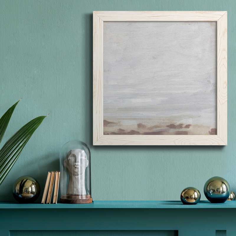" Neutral Breakers I " Painting Print, White, 31.5" H x 31.5" W x 1" D