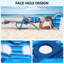 Chaise de plage pliante avec sac à dos avec parasol réglable, dossier et repose-pieds, fauteuil de bronzage inclinable pour la plage-1563082884