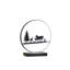 Lampe de table DEL 12,75 po, finition noire