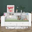 Lit plateforme double en bois avec tête de lit tapissier à DEL, tablettes de rangement, 2 tiroirs, chargement USB, couleurs ajustables et bureau intégré-1421901889-1421901903