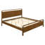 Lit plateforme en bois au fini noyer, King-1255008455