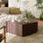 28" Magnesium Oxide Outdoor Square Coffee Table,Rust Red with Natural Stone Texture-129046171
