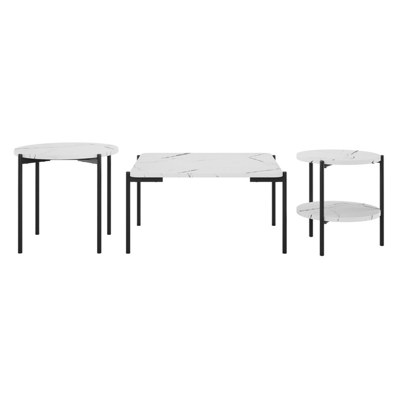 Ensemble de 3 tables basses