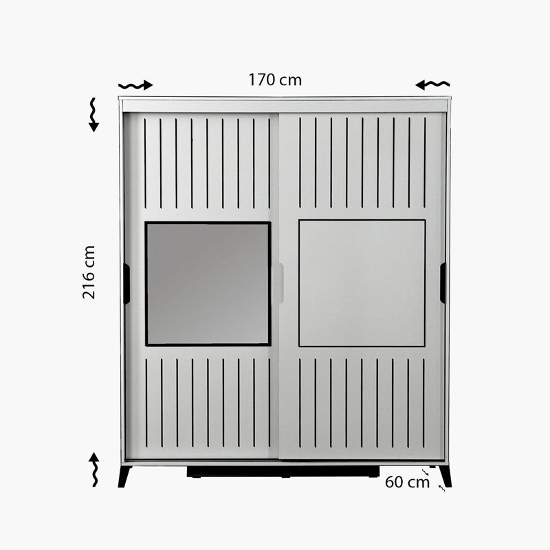 Armoire Suellen, H 85 po x l 75 po x P 23,6 po, Noyer