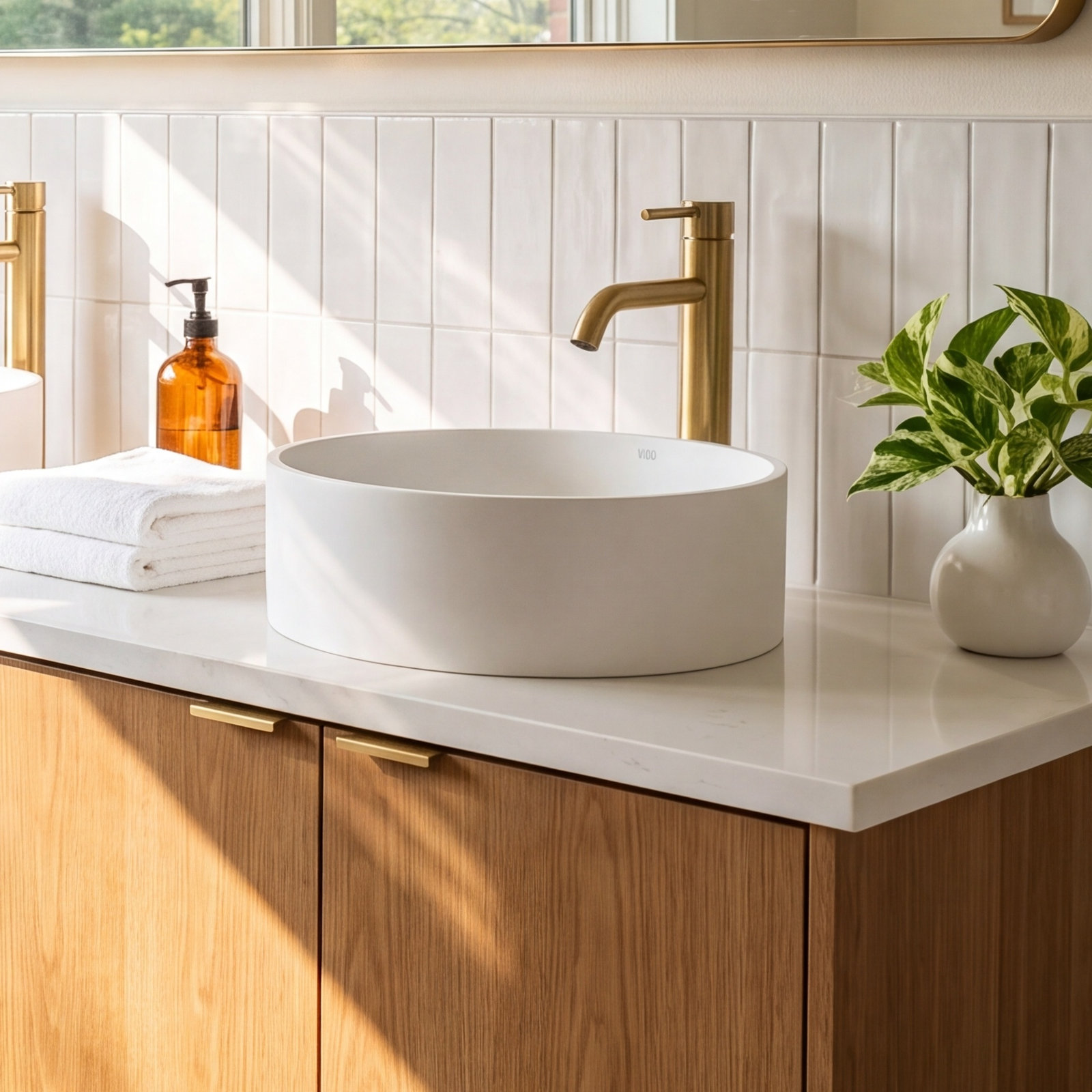 Anvil Round Vessel Bathroom Sink