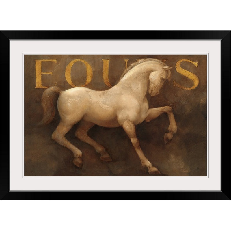 Cosmo Equus, Albena Hristova, impression, H 32 po x l 44 po x P 1 po, Cadre noir