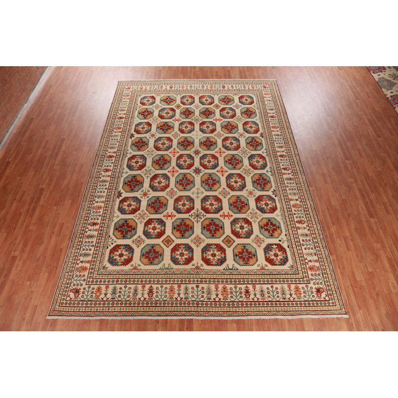 Tapis géométrique Kazak 10 x 14