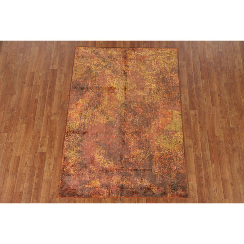 Tapis indien moderne all-over 4 x 6