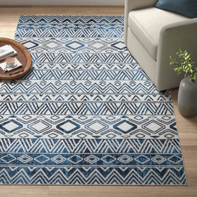 Lucci SpinClean Machine Washable Aztec Area Rug