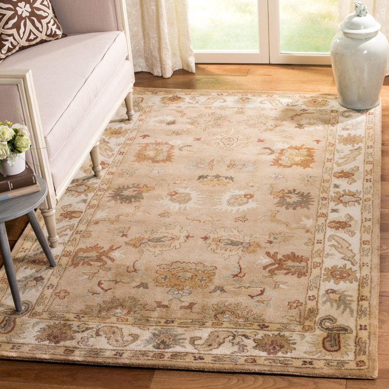 Bulwinder Hand Tufted Wool Oriental Rug, Round 6'