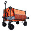 Chariot de jardin pliant robuste, pliable et robuste avec grandes roues tout-terrain et supports