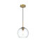 Luminaire suspendu sphérique simple à 1 lumière Snead-33591607-92416217-33559758