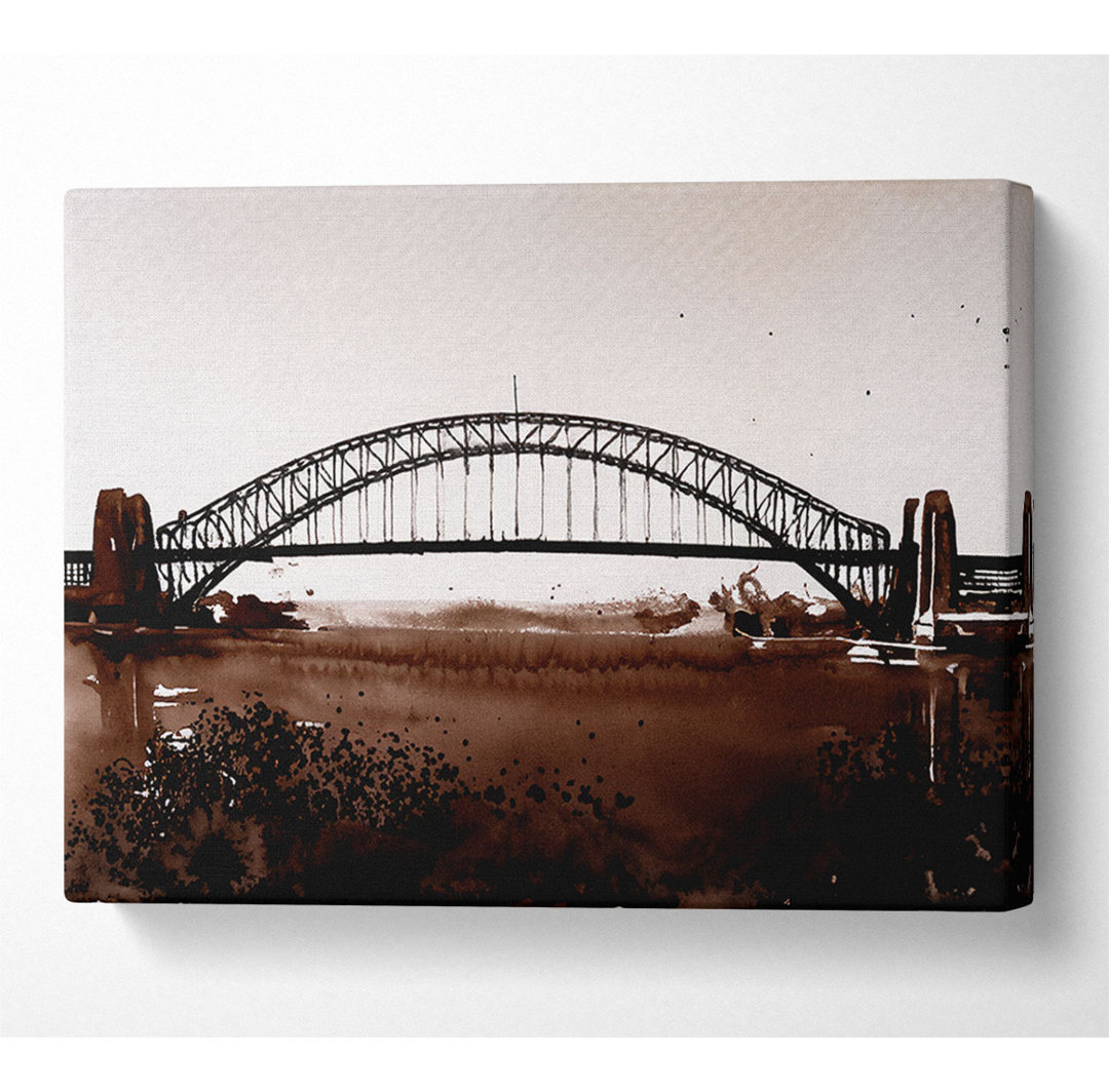 Sydney Harbour Bridge Braun - Druck