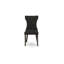 Ensemble de salle à manger 7 pièces composé d'une table de salle à manger rectangulaire avec feuille papillon et 6 chaises rembourrées en tissu de lin noir, noir-686153950-686153951-686153948