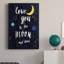 To To To Moon Premium, toile tendue avec châssis - prête à être accrochée-1363088399
