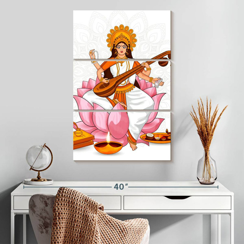 Adella Goddess Saraswati, 32" H x 20" W
