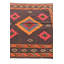Tapis carré brun foncé Newsom