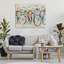 Toile abstraite de bicyclettes expressives, design par Dusza-836286289