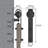 Sliding Standard Single Barn Door Hardware Kit with Handle and Floor Guide-59037401