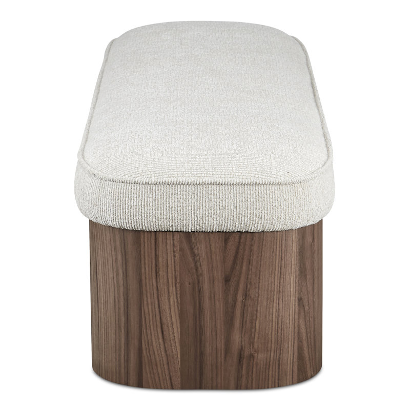 Sonny Upholstered Storage Bench, Walnut