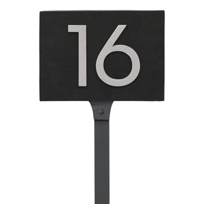 Floating 1-Line Lawn Address Sign