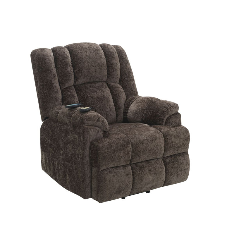 Pacay Chenille Power Motion Recliner With Lift, Heating & Massage Function