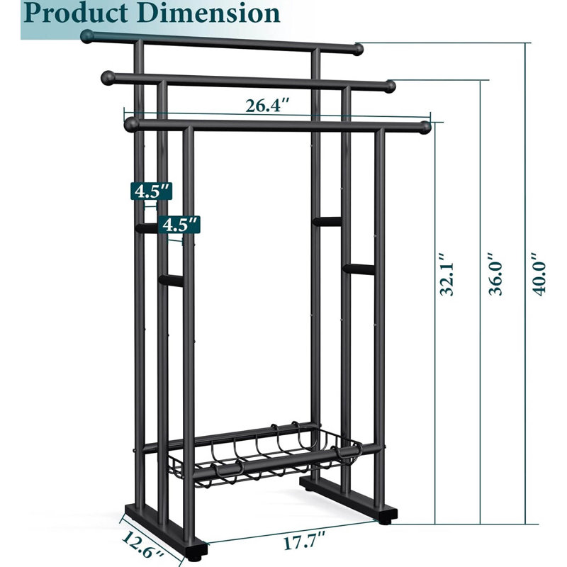 67.06 cm L Freestanding Towel Stand