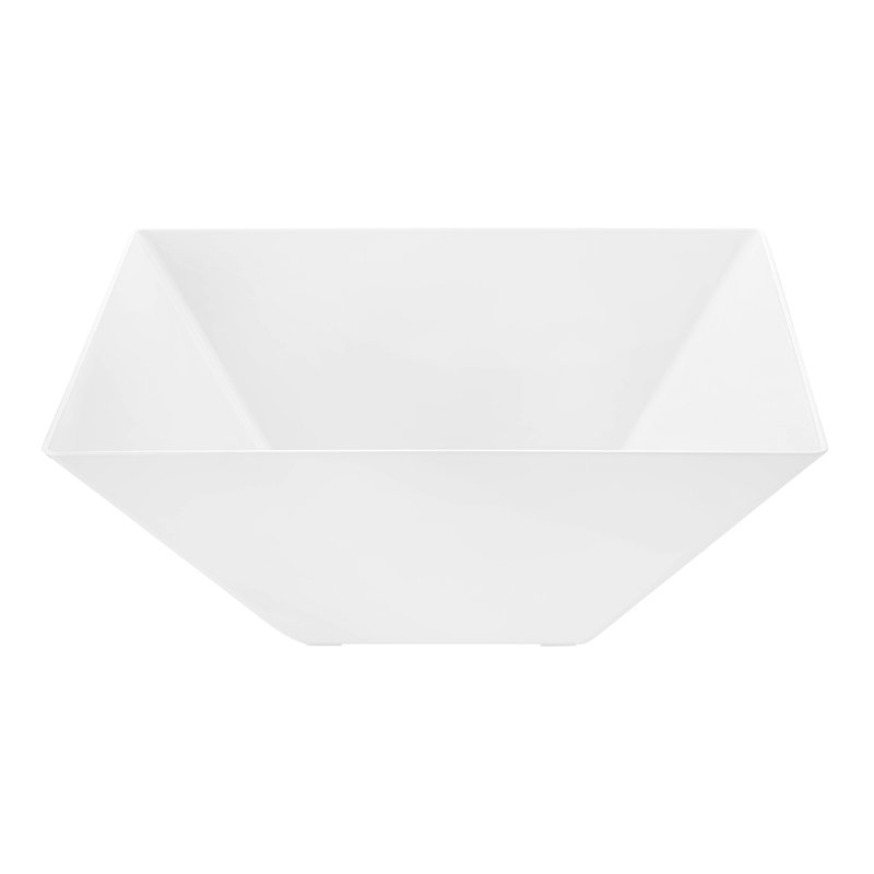 White Square Plastic Serving Bowls (4 qt.)