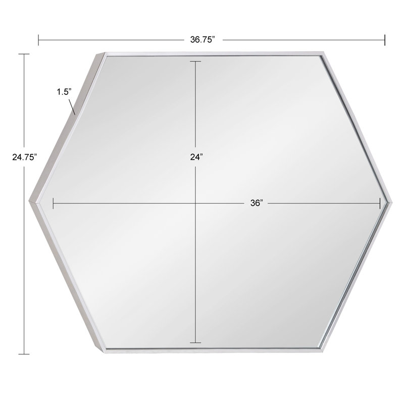 Logsdon Flat Mirror, 30.98" x 22.05", Silver