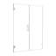 Porte de douche pivotante sans cadre l 52 po x H 74 po-87849817