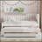  Upholstered Daybed with Trundle and Three Drawers, Space-Saving and Multi-Functional-1248376315-1248376292
