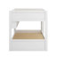 Lit superposé en bois double TG avec échelle, tablettes et tiroirs de rangement, lit superposé multifonctionnel au sol-749735748